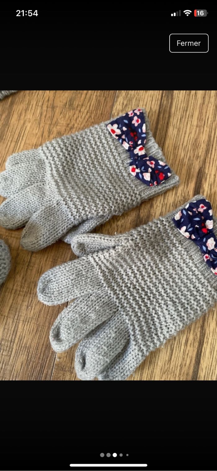 Ensemble bonnet gants snood sergent major T2 53 cm - photo numéro 3