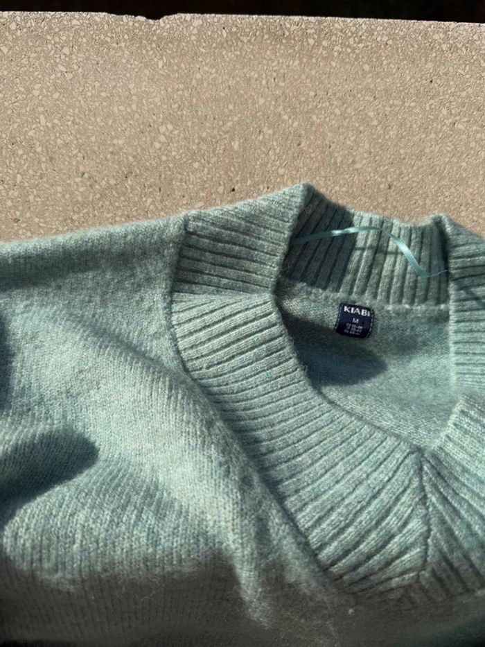 Pull vert menthe / Taille M - photo numéro 7