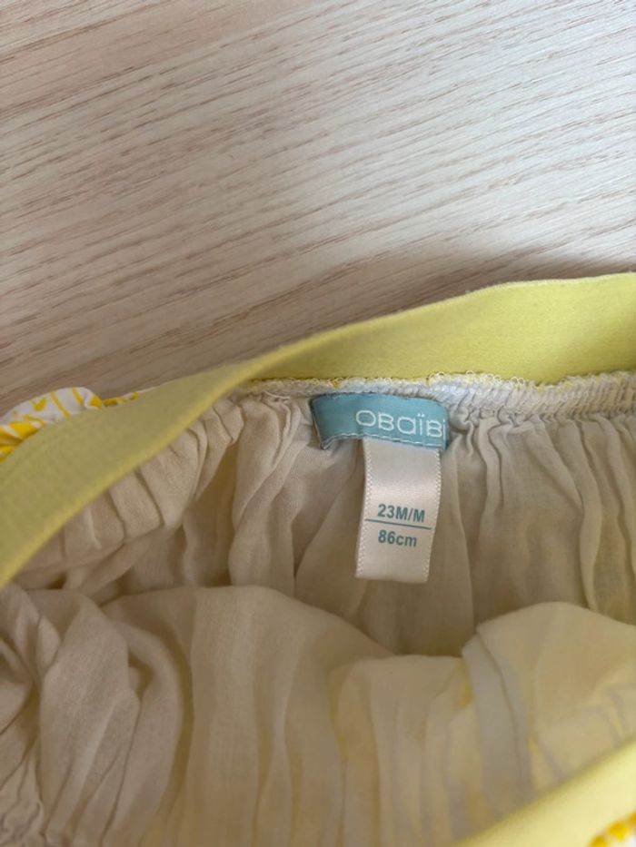 Jupe qui tourne jaune Obaibi taille 23 mois - photo numéro 3