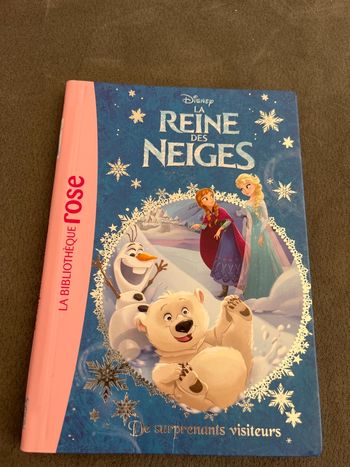 Livre bibliothèque rose la reine des neiges tome 12