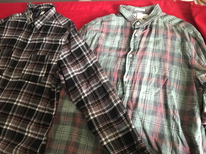 Lot de 2 chemises à carreaux H&M taille L et XL - photo numéro 15
