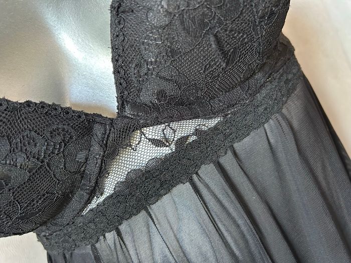 Nuisette noire soutien gorge push up XS H&M - photo numéro 2