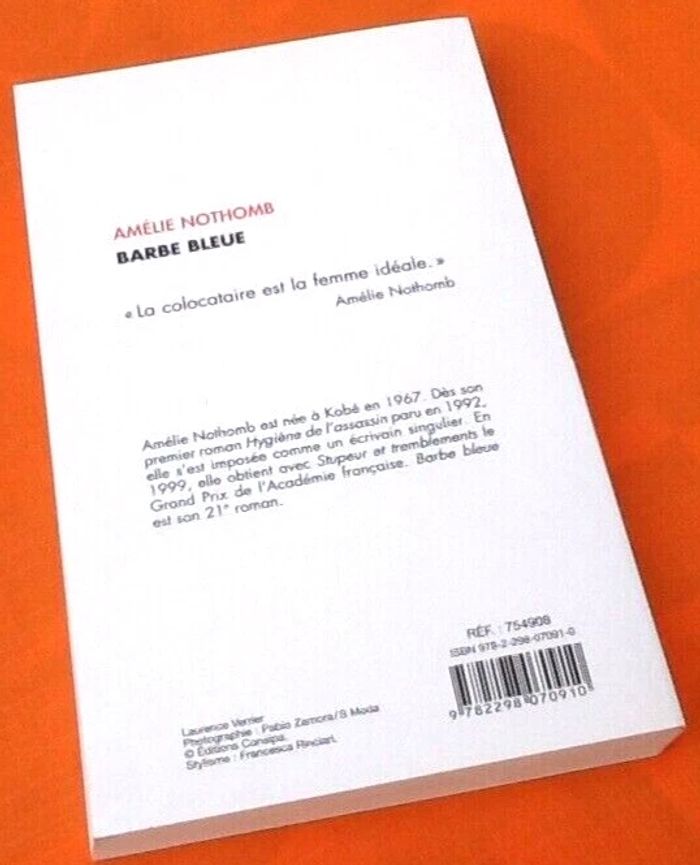 Amélie Nothomb Barbe Bleue - photo numéro 3