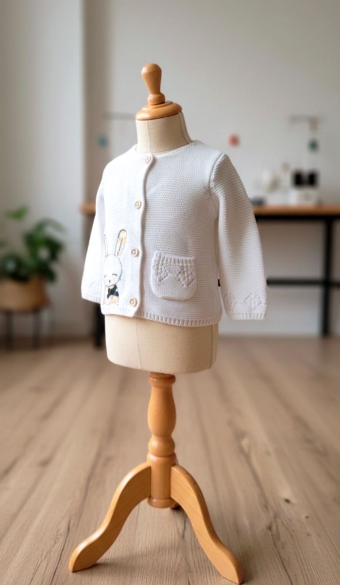 Gilet blanc - 6 mois - creeks - photo numéro 2