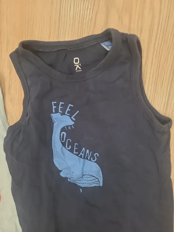 Lot 2 t-shirts sans manches - photo numéro 3
