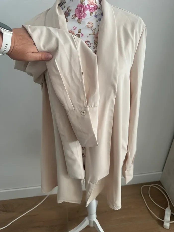 Blazer souple crème - photo numéro 2