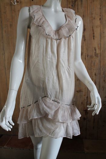 Robe courte transparente S