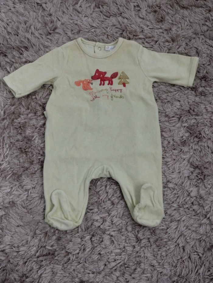 Pyjama 3 mois vert - photo numéro 2