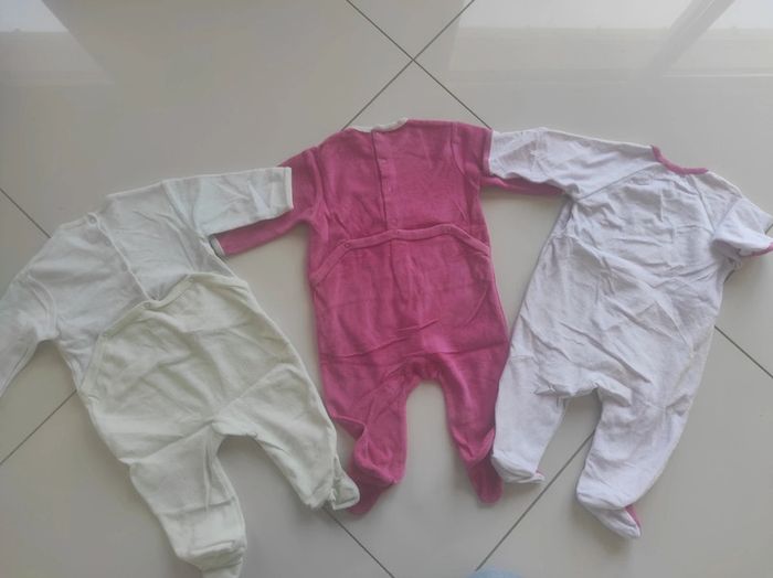 Lot de 3 pyjamas velours fille 9 mois 71 cm kiabi - photo numéro 2