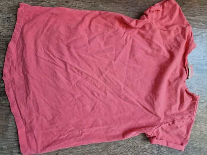 Tee shirt manche courte rose strass 6 ans - photo numéro 3