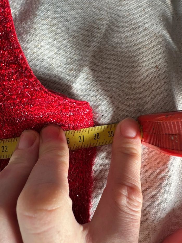 Robe rouge en velour et paillette lissa Paris - photo numéro 7