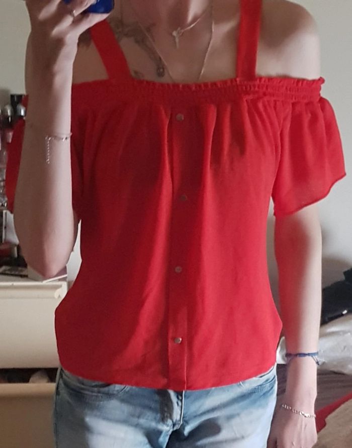 Tricot rouge taille 38 - photo numéro 2