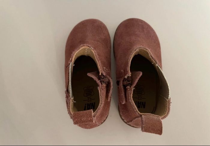 Bottines velours prune/marron 22 - photo numéro 6