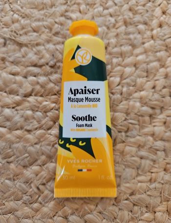 Masque mousse visage Apaiser Camomille BIO 💛