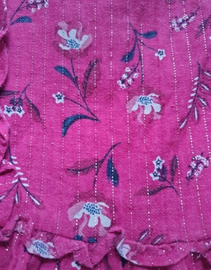 Robe Tape à l'œil, Rose framboise, Taille 8 ans - photo numéro 3