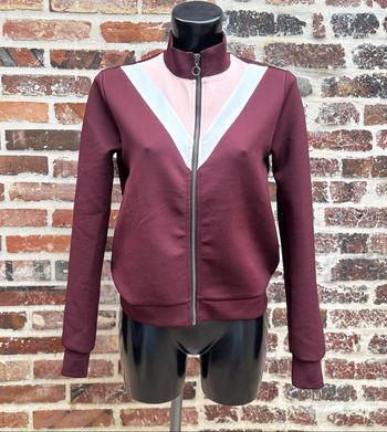 ❤️ Veste zippée bordeaux – T36 – Kiabi