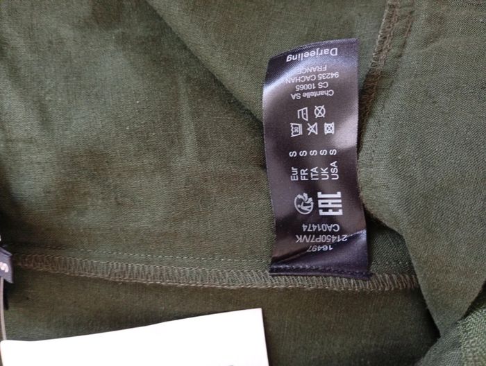 Darjeeling - Pantalon vert ceintré taille S | NEUF - photo numéro 5