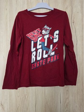 TEE-SHIRT GARÇON MANCHE LONGUE MOTIFS TIGRE 🐅 DESSUS LET"S ROLL