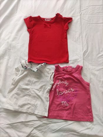 T shirt + débardeur 6 mois