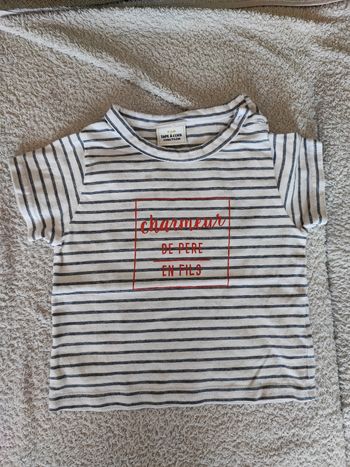 Tee shirt message tape a l oeil