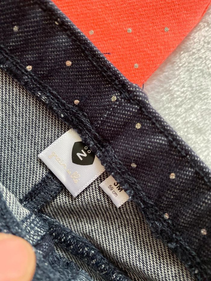 Lot de 2 leggings bébé fille 3 mois - photo numéro 2