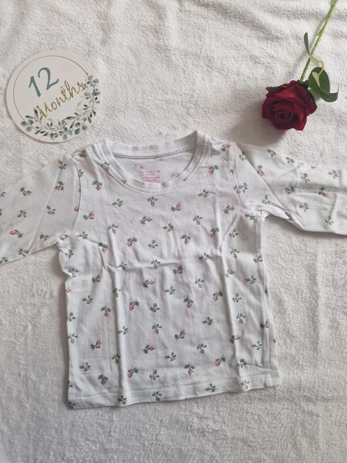 Tee shirt fleuri