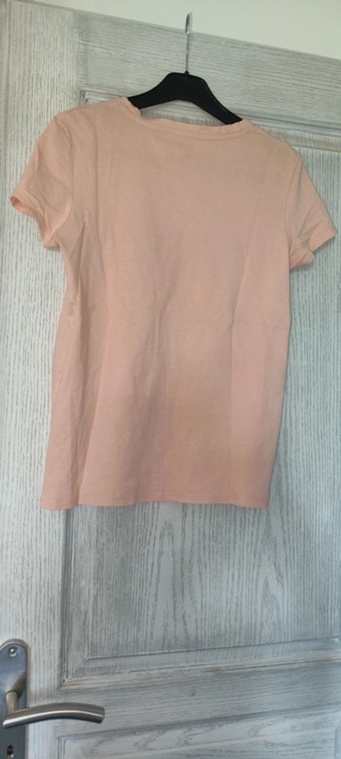 t-shirt rose bright Kiabi - photo numéro 3