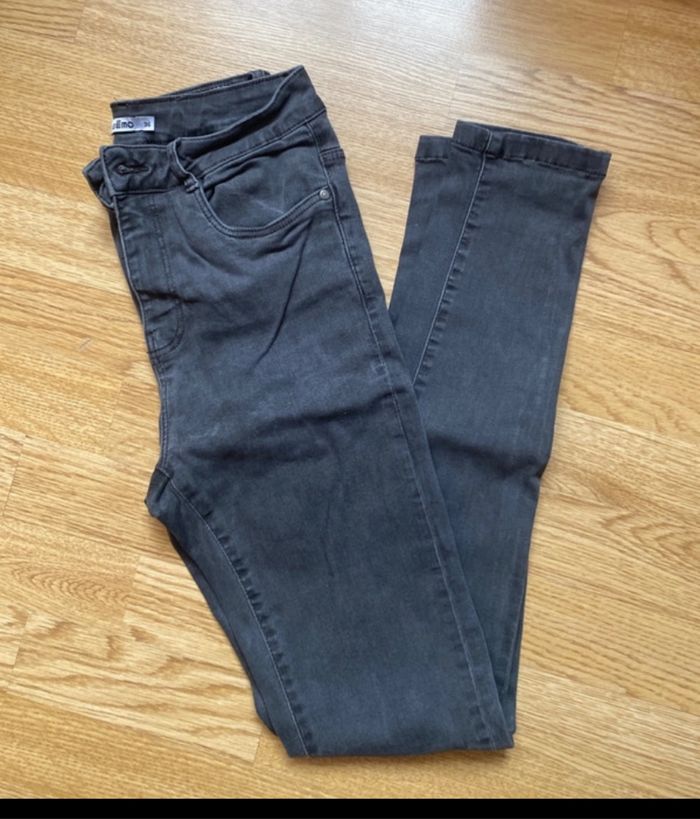 Jean skinny gris