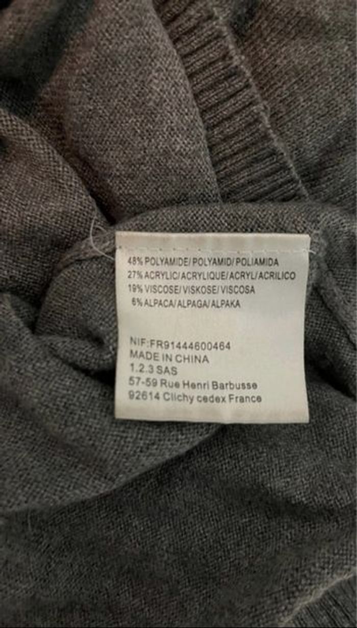 "1.2.3 Paris" Pull à col V avec sequins pour temme - photo numéro 6