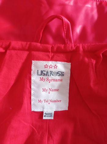 Manteau imperméable porter deux fois super bon état