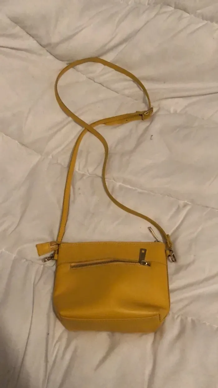Sac bandoulière moutarde - photo numéro 2
