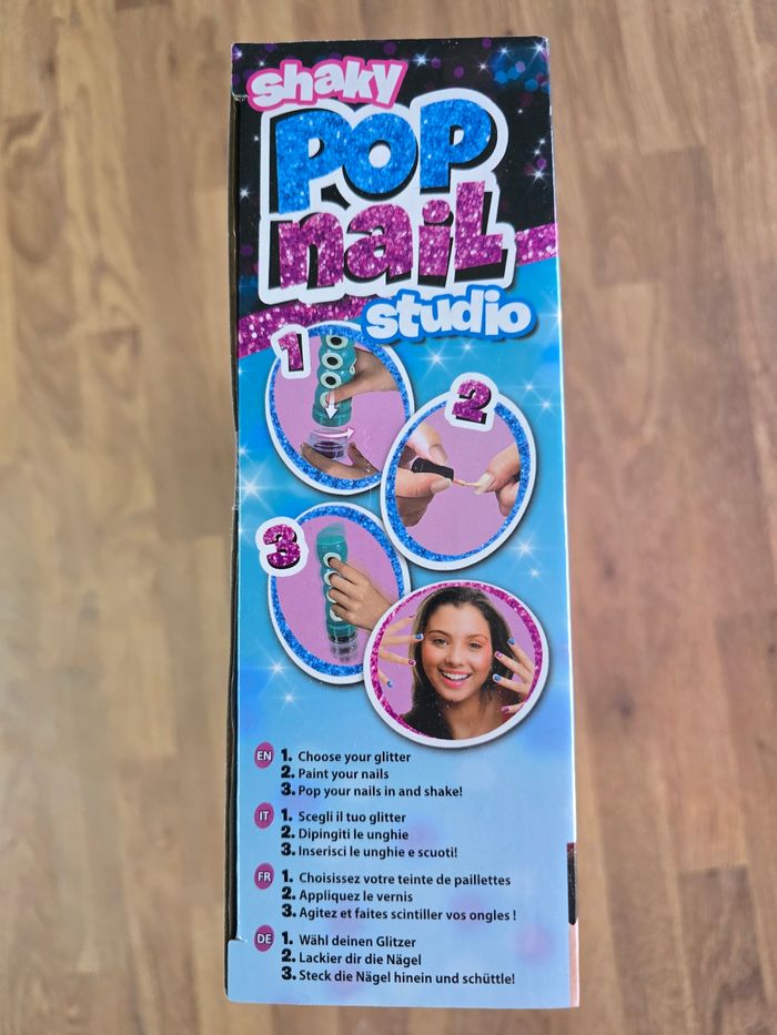 Shaky Pop Nail Studio, Studio pour ongles a paillettes, Jouet pour enfants des 3 ans - photo numéro 4