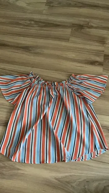 Top rayé femme