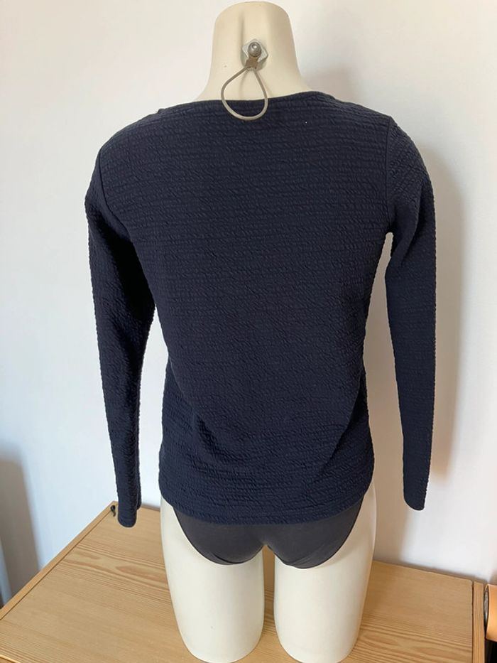 Haut bleu marine femme taille S camaïeu - photo numéro 4