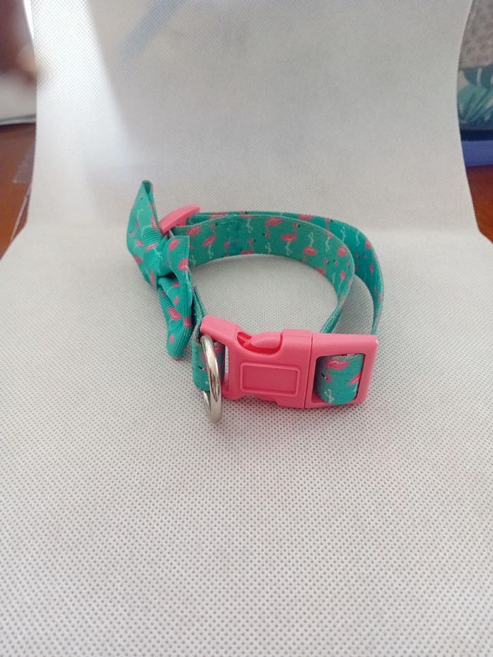 Nœud papillon pour chien flamand rose - photo numéro 2