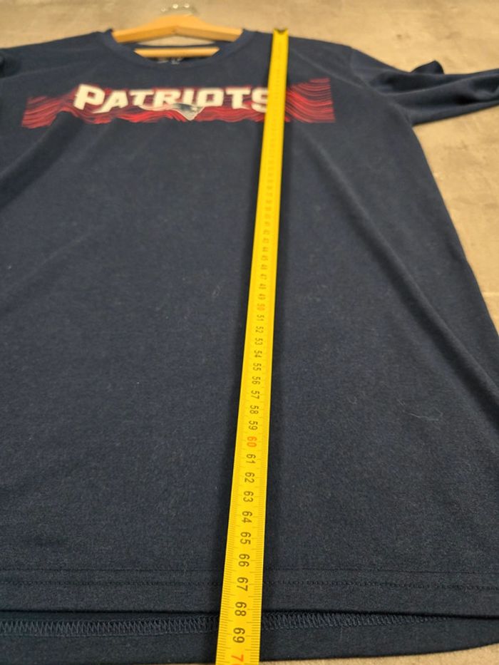 T-shirt NFL Nike Dri-Fit Patriots manches longues L bleu sport vintage - photo numéro 9