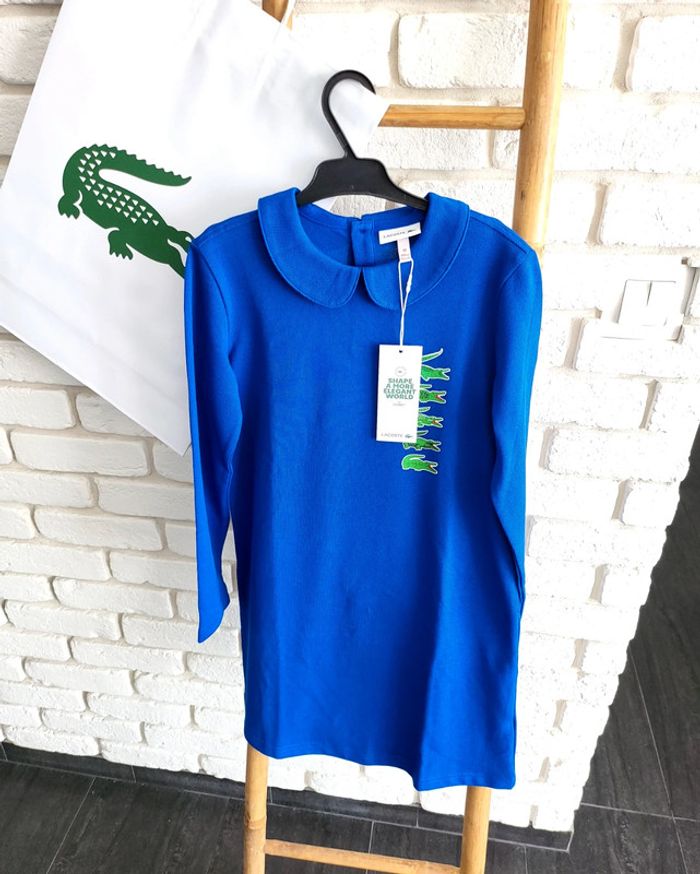 Robe Lacoste col Claudine bleu taille 10 ans - photo numéro 19