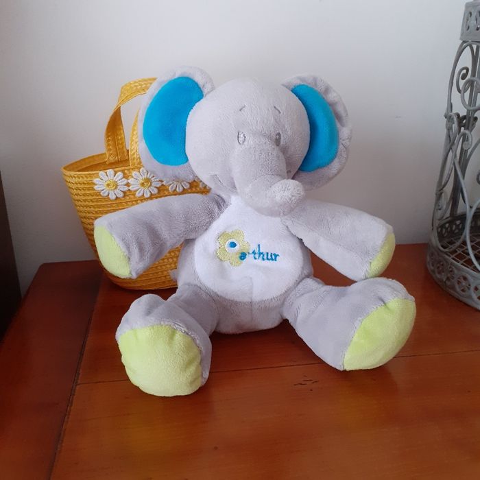Doudou-peluche Petit Éléphant *Arthur - photo numéro 2