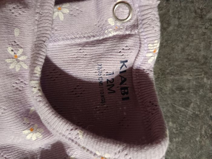 Barboteuse violette côtelée 12 mois - photo numéro 4