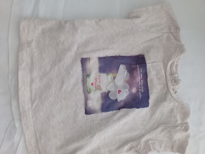 Bloomer + tee shirt taille3 mois réf R189 B6 - photo numéro 2