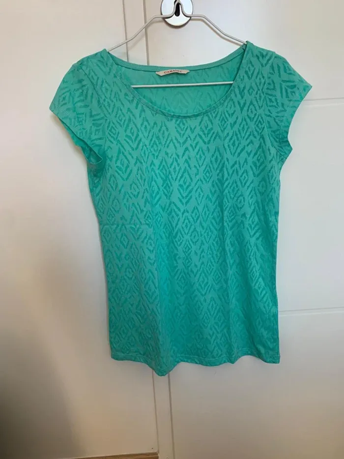 Tee shirt manches courtes avec motifs