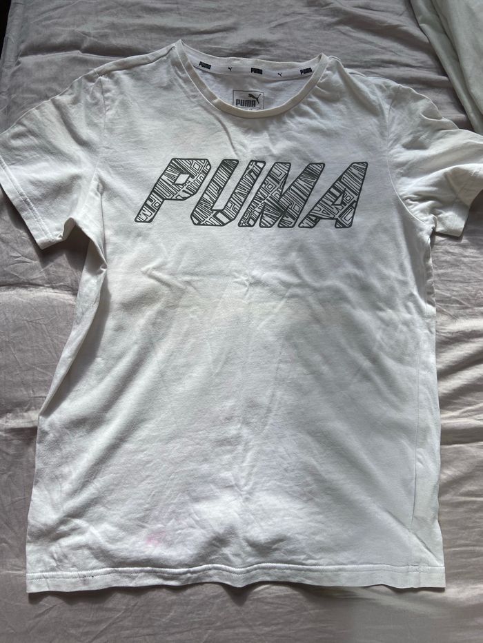 T-shirt Puma neuf blanc noir