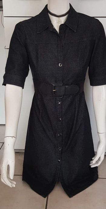 Robe boutonnée en jean