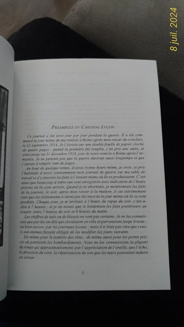 Journal de Guerre 1914-1918 Cardinal Luçon - photo numéro 5