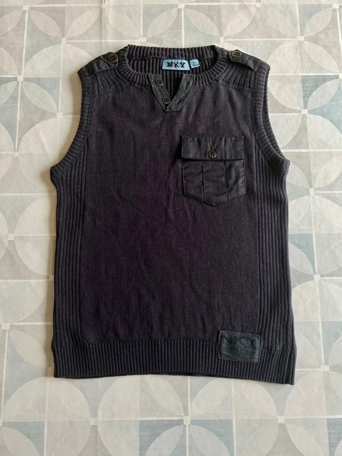 Ensemble chemise pull garçon - 6 ans - NKY- en très bon état - photo numéro 5