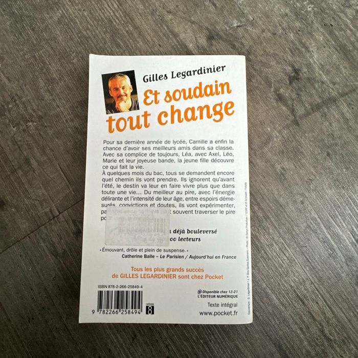 Gilles Legardinier - et soudain tout change - photo numéro 4
