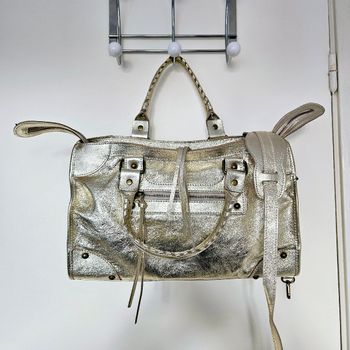 🇮🇹Grand Sac a main 100% Cuir D'orée avec Bandoulière🇮🇹