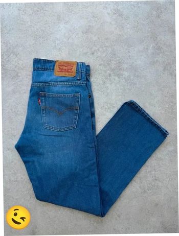 Jeans Levi's 511 W28 FR38 L28 coupe droite bleu Femme women pan590b
