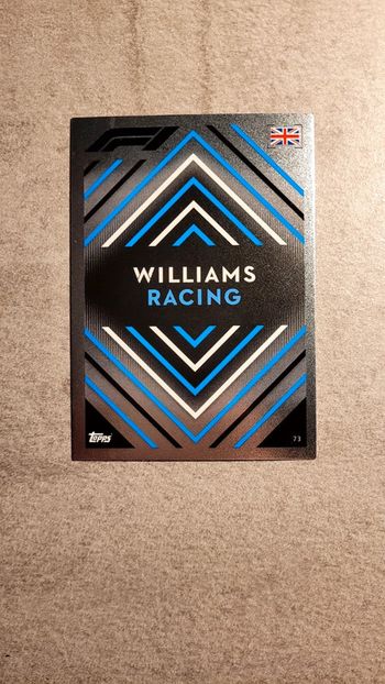 Carte Turbo Attax F1 2022, Team logo Williams Racing n°73