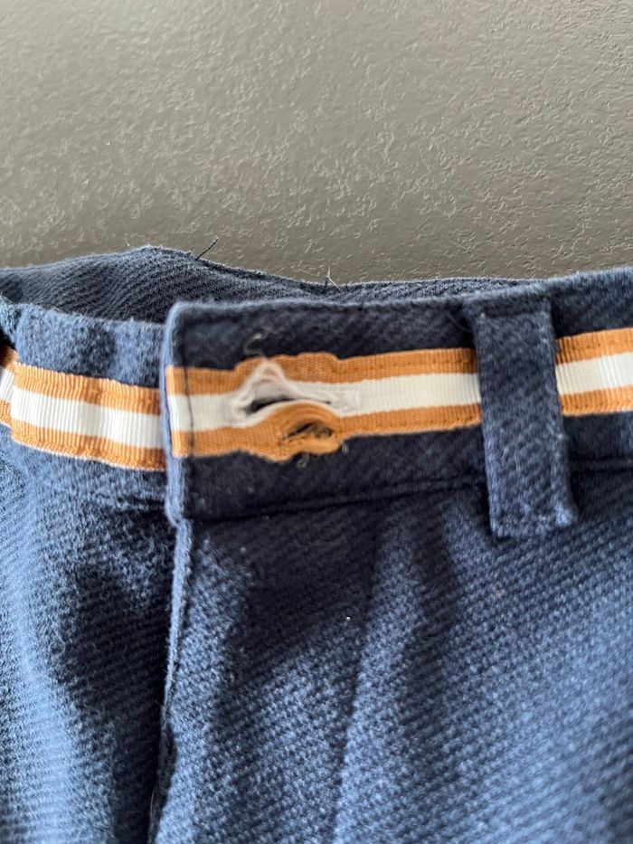 Pantalon bleu marine tape à l’œil 6mois - photo numéro 6